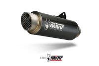 MIVV GPpro Edelstahl Schwarz KAWASAKI Z650-Ninja 650 17-23