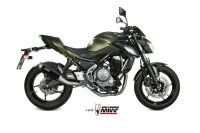 MIVV GPpro Edelstahl Schwarz KAWASAKI Z650-Ninja 650 17-23