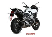Storm by MIVV OVAL schwarz Honda Crossrunner 800...