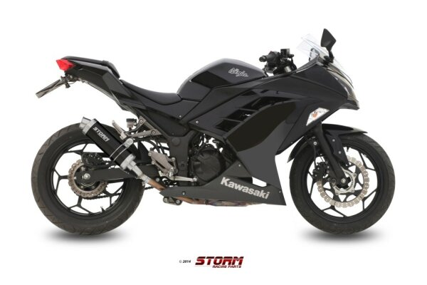Storm by MIVV GP schwarz Kawasaki Ninja 300 R ´13/16 - Z 300 ´15/16