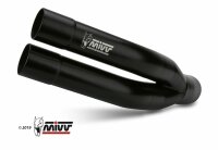MIVV DOUBLE GUN STEEL BLACK Kawasaki Z 900 17-19 -Z900 A2...