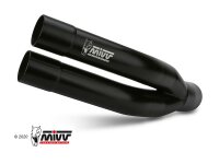 MIVV DOUBLE GUN STEEL BLACK YAMAHA MT-03 16-24