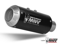 MIVV MK3 Edelstahl schwarz Kawasaki Ninja 125-Z 125 19-24