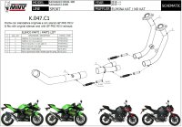 K.047.C1-MIVV Katersatzrohr KAWASAKI NINJA 400 2018 >