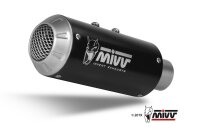 MIVV MK3 Edelstahl schwarz KAWASAKI Z650-Ninja 650 17-23