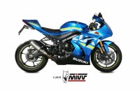 MIVV MK3 Edelstahl SUZUKI GSX-R 1000 2017 >