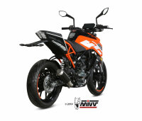 MIVV MK3 Edelstahl schwarz KTM 125 DUKE 2017 >