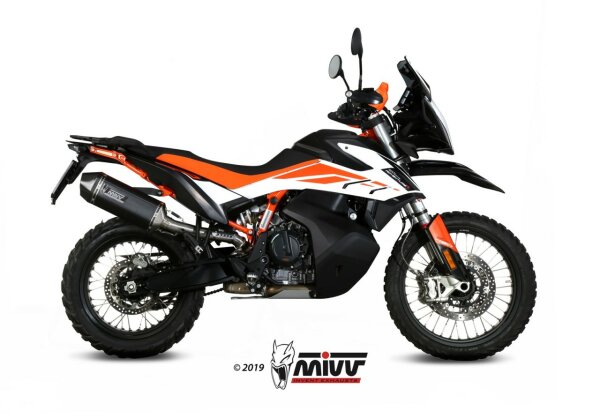 MIVV Speed Edge Edelstahl schwarz KTM 790-890 ADVENTURE-R 2019-2024