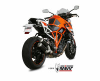 MIVV MK3 Edelstahl schwarz KTM 1290 SUPERDUKE 2014 >