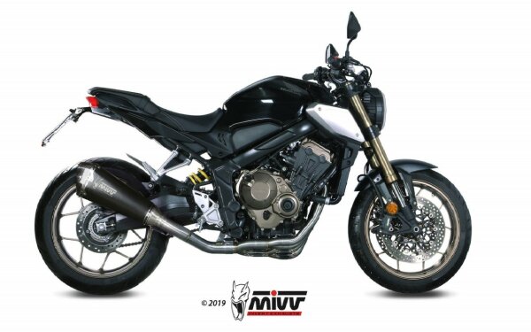 MIVV Delta Race Edelstahl schwarz Honda CBR 650 R 19-23-Honda CB 650 R 19-23