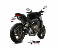 MIVV MK3 Edelstahl schwarz Honda CBR 650 R 19-23-Honda CB...