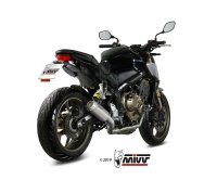 MIVV MK3 Edelstahl Honda CBR 650 R 19-23-Honda CB 650 R...
