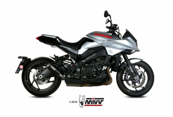 MIVV MK3 Edelstahl schwarz SUZUKI GSX-S 1000 KATANA 2019-2020