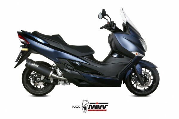 MIVV MOVER Edelstahl schwarz SUZUKI BURGMAN 400 2017 > 2020