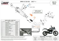 MIVV Delta Race Black BMW G 310 GS 17-24
