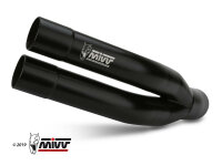 MIVV Double Gun Edelstahl schwarz KAWASAKI Z900 20-22