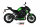 MIVV Double Gun Edelstahl schwarz KAWASAKI Z900 20-22