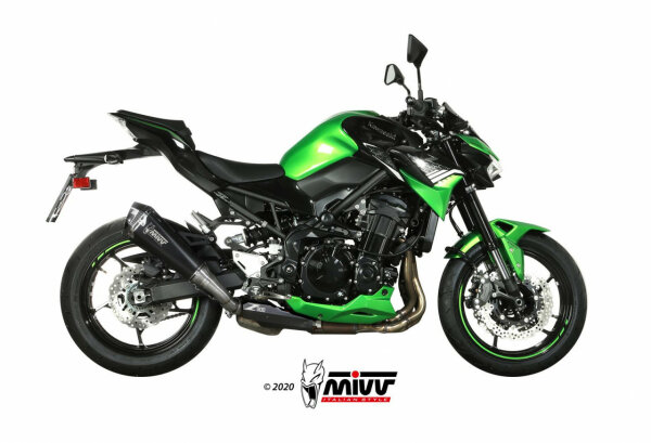 MIVV Delta Race Edelstahl schwarz KAWASAKI Z900 20-22