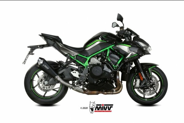 MIVV Delta Race Edelstahl schwarz Kawasaki Z 1000 H2/SE 20-22