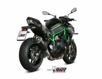 MIVV Delta Race Edelstahl schwarz Kawasaki Z 1000 H2/SE...