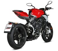 MIVV Speed Edge Edelstahl schwarz MV Agusta Brutale 800...
