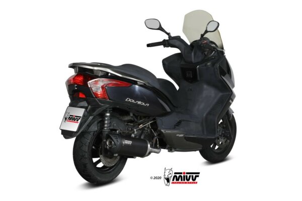 MIVV Mover Edelstahl schwarz inkl. Kat KYMCO Downtown 125 09-16