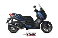 MIVV Mover Edelstahl schwarz inkl. Kat Yamaha X-Max 400 17-21