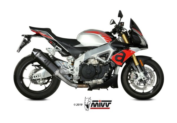 MIVV SPEED EDGE Edelstahl schwarz APRILIA TUONO V4 1100 18-20