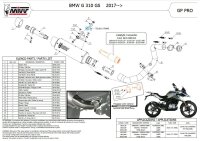 MIVV GPpro Black BMW G 310 GS 18-22