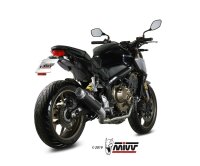MIVV GPPro Carbon mit Kat Honda CBR 650 R 19-23-Honda CB...