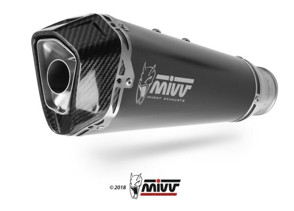 MIVV Delta Race Edelstahl schwarz Honda CBR 650 R19-23-Honda CB 650 R 19-23