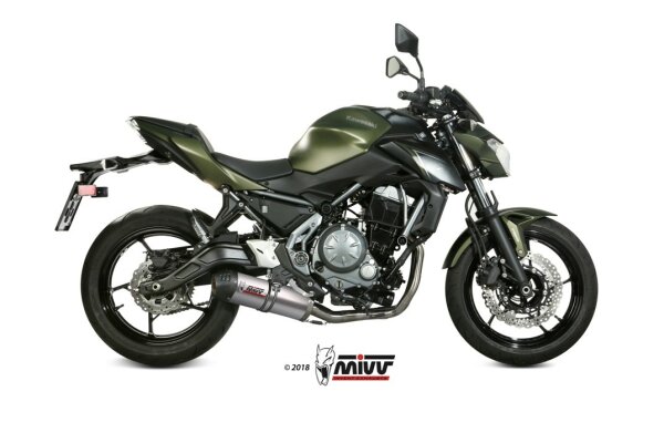 MIVV Komplettanlage Oval Titan KAWASAKI Z650-Ninja 650 17-23