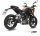 MIVV GP Edelstahl schwarz KTM 125 Duke 11-16 - KTM 200 Duke 12-14