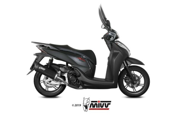 MIVV MOVER Edelstahl schwarz inkl. Kat HONDA SH 300 2015 > 2020
