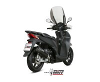 MIVV MOVER Edelstahl schwarz inkl. Kat HONDA SH 300 2015 > 2020