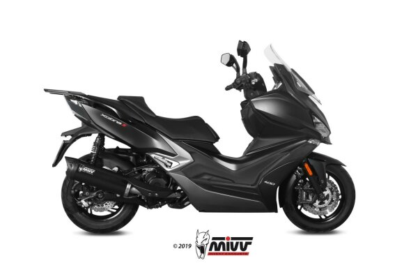 MIVV MOVER Edesltahl schwarz mit Kat KYMCO XCITING 400i S 2019 > 2020