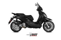 MIVV MOVER Edesltahl schwarz inkl. Kat PIAGGIO BEVERLY 300 2010 > 2020