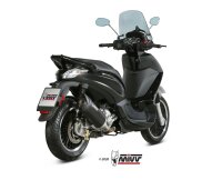 MIVV MOVER Edesltahl schwarz inkl. Kat PIAGGIO BEVERLY 300 2010 > 2020