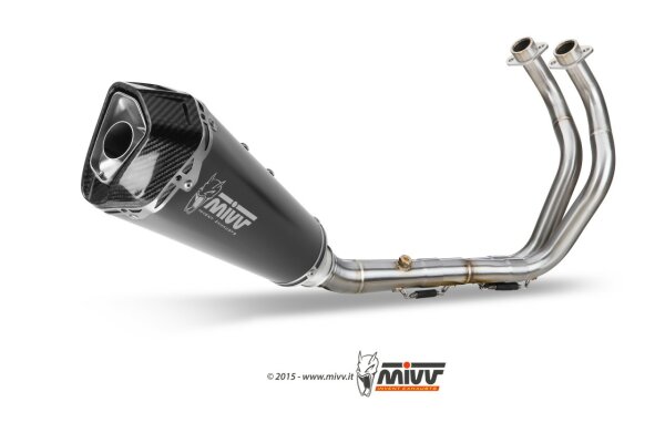 MIVV DELTA RACE Edelstahl Schwarz YAMAHA MT-07/FZ-07 14-20