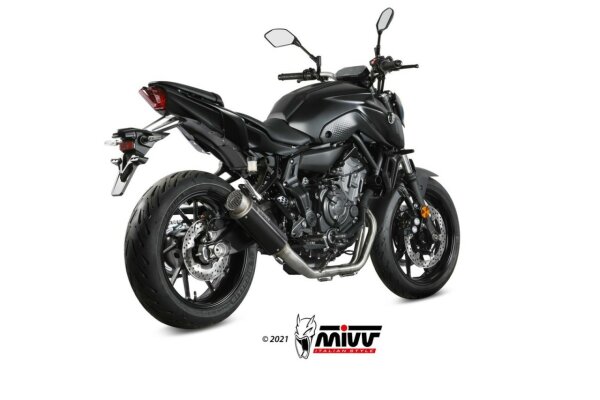 MIVV GPPro Edelstahl schwarz Yamaha MT-07-FZ-07 21-24