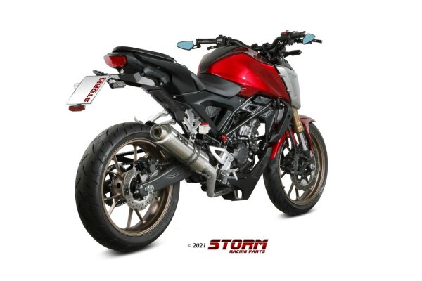 Storm by MIVV GP Edelstahl Komplettanlage Honda CB 125 R 21-24