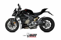 MIVV X-M1 Edelstahl schwarz DUCATI STREETFIGHTER V4 20-22