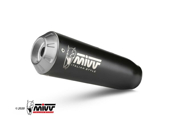 MIVV X-M1 Edelstahl schwarz YAMAHA MT 125 20-24 - YZF-R 125 19-24
