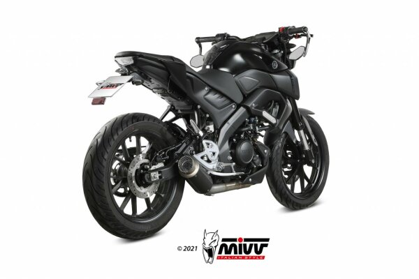 MIVV GPPro Edelstahl schwarz YAMAHA MT 125 20-24 - YZF-R 125 19-24
