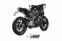 MIVV GPPro Edelstahl schwarz YAMAHA MT 125 20-24 - YZF-R...