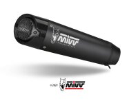 MIVV XM5 Edelstahl schwarz Triumph Street Triple R/S/RS 17-22