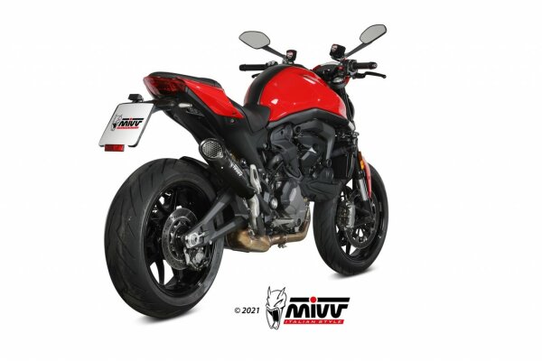 MIVV XM5 Edelstahl schwarz Ducati Monster 937 21-22