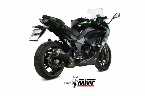MIVV Delta Race Edelstahl schwarz KAWASAKI Ninja 1000 SX/Tourer 20-21
