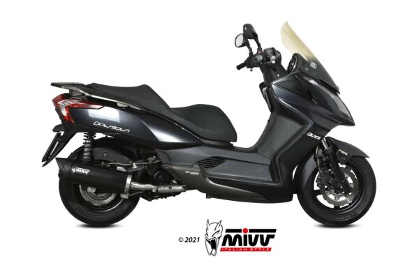 MIVV MOVER Edelstahl schwarz KYMCO DOWNTOWN 300 09-17