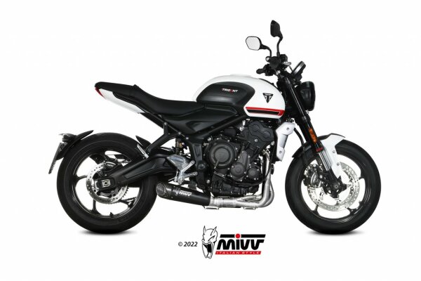 MIVV X-M5 Komplettanlage Edelstahl schwarz TRIUMPH TRIDENT 660 21-22
